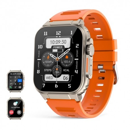 SMARTWATCH MODELLO ULTRA COLORE ROSSO49MM DISPLAY HD 2.09 DOPPIO CINTURINO OCEAN E ALPINE