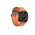 SMARTWATCH MODELLO DUBAI COLORE ARANCIO 49MM DISPLAY HD CINTURINO IN GOMMA