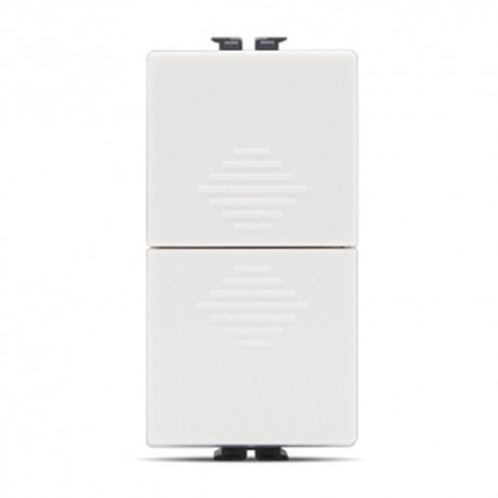 DOPPIO PULSANTE 10 AMPER-250 VOLT JOY 522B COLORE BIANCO