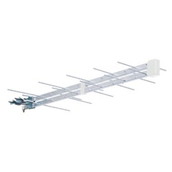 ANTENNA LOGARITMICA UHF ATTACCO F 10 ELEMENTI 10dB CON TAGLIO SULLE FREQUENZE 5G
