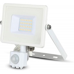 FARO A LED 20 WATT CON SENSORE DI MOVIMENTO E CREPUSCOLARE COLORE BIANCO 3000K IP65