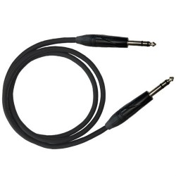 CAVO PER STRUMENTI JACK 6,35mm STEREO - JACK 6,35mm STEREO LUNGHEZZA 0,5 METRI