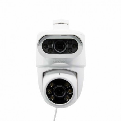 TELECAMERA IP MOTORIZZATA 2K PER ESTERNI CON DOPPIO OBBIETTIVO HomeCam Dual PTZ - Avidsen - 127156