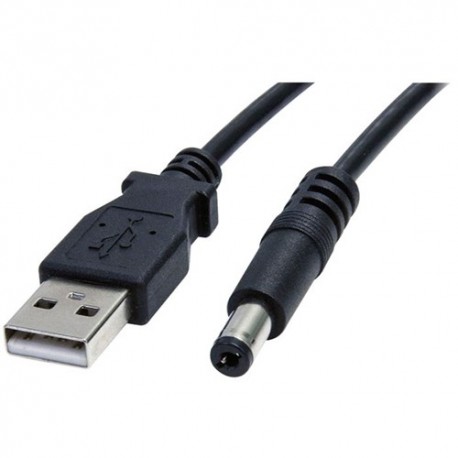 CAVO USB ALIMENTAZIONE DC 5,5 X 2,1mm LUNGHEZZA 1,5 METRI CAVO USB ALIMENTAZIONE DC 5,5 X 2,1mm LUNGHEZZA 1,5 METRI