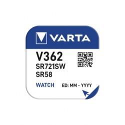 PILA A BOTTONE V362 OSSIDO D\'ARGENTO VARTA