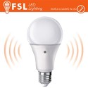 LAMPADA A GOCCIA CON SENSORE CREPUSCOLARE 2 LATI 9W 4000K ATTACCO E27