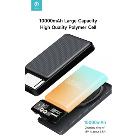 POWER BANK CARICA RAPIDA 22,5 WATT WIRELESS MAGNETICO 10,000 MAH