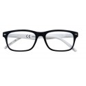 OCCHIALI DA LETTURA UNISEX MONTATURA BIANCO-NERO +3.50 GRADI