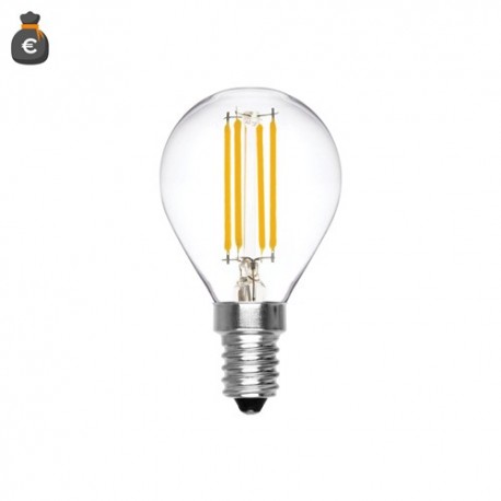 LAMPADINA A LED FILAMENTI LED IN VETRO 230 VOLT E14 6000°K