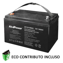 BATTERIA AL PIOMBO ERMETICA 12 VOLT 100 AMPER ALCAPOWER