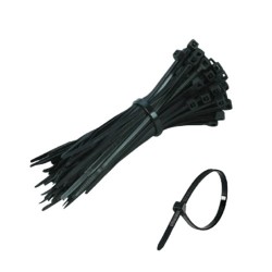 FASCETTE SERRCAVO KIT DA 100 PEZZI 200x4,8 COLORE NERO