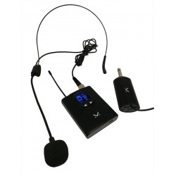 MICROFONO WIRELESS UHF AD ARCHETTO CON TRASMETTITORE E RICEVITORE RICARICABILE
