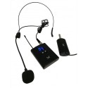 MICROFONO WIRELESS UHF AD ARCHETTO CON TRASMETTITORE E RICEVITORE RICARICABILE