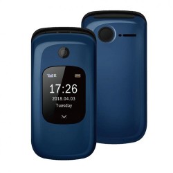 TELEFONO DOPPIO DISPLAY A COLORI TORCIA LED E TASTO SOS