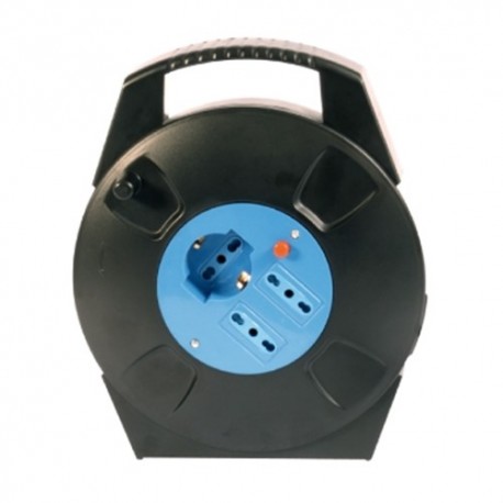 PROLUNGA AVVOLGIBILE A 3 POSTI CON CAVO DA 8 METRI PROLUNGA AVVOLGIBILE A 3 POSTI CON CAVO DA 8 METRI