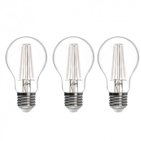 LAMPADINE A LED GOCCIA KIT 3 PEZZI A60 E27 11 WATT 4000 °K