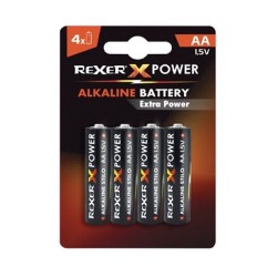 PILA ALCALINA MINISTILO AA REXER BLISTER 4 PEZZI