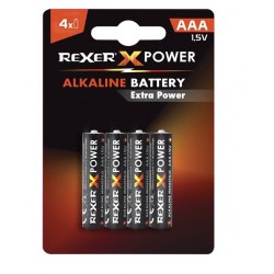 PILA ALCALINA MINISTILO AAA REXER BLISTER 4 PEZZI