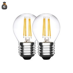 LAMPADINE IN VETRO TRASPARENTE LED 4WATT 550lm 4000K E27