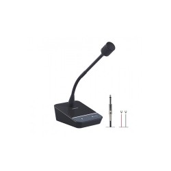 MICROFONO + BASE COLLO DI CIGNO 32 CM DINAMICO UNIDIREZIONALE