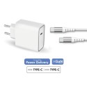 CARICATORE DI RETE USB-C 65 WATT + CAVO TYPE-C TYPE-C 2 METRI