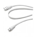CAVO DI RICARICA FLAT MICRO-B / USB 1 METRO BIANCO