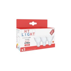 FARETTI LED GU10 230 VOLT 6 WATT 470 LM 3000°K CONF 3 PEZZI