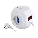 MULTIPRESA A CUBO 3 PRESE UNIVERSALE + 2 USB + 1 USB Type C