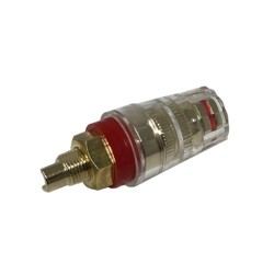 BOCCOLA DA PANNELLO PROFESSIONALE PER SPINA BANANA DIAMETRO 4mm ROSSO