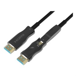 CAVO HDMI AOC IN FIBRA CON ADATTATORE 10 METRI