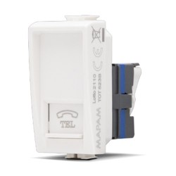 PRESA TELEFONICA BTICINO MATIX JOY 523B COLORE BIANCO