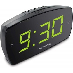 SVEGLIA XL2 DOPPIO ALLARME CON GRANDE DISPLAY A LED METRONIC 477006