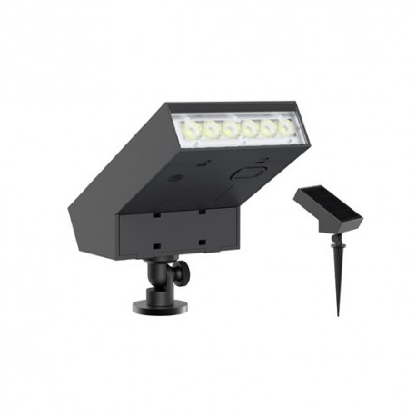 FARO LED SOLARE 500LM CON PICCHETTO E SENSORE CREPUSCOLARE FARO LED SOLARE 500LM CON PICCHETTO E SENSORE CREPUSCOLARE