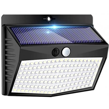 KIT DI 3 FARETTE DA ESTERNO CON PANNELLO SOLARE