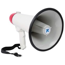 MEGAFONO 40 WATT CON REGISTRATORE E SIRENA MEG040