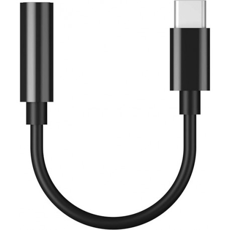 ADATTATORE DA USB-C MASCHIO A JACK DA 3,5 mm FEMMINA LUNGHEZZA 0,12m COLORE NERO