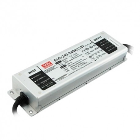 ALIMENTATORE DA ESTERNO DALI CON PFC MEANWELL 240 WATT 24 VOLT ELG-240-24DA-3Y