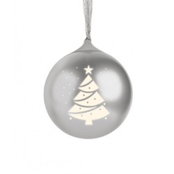 PALLA DI NATALE LUMINOSA CON SPEAKER – XMASBALLSILV EPOK COLORE SILVER
