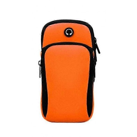 CUSTODIA ELASTICA DA BRACCIO PER SMARTPHONE COLORE ARANCIO