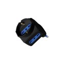 ADATTATORE SALVASPAZIO 16A 2 BIPASSO+1 UNIVERSALE COLORE NERO