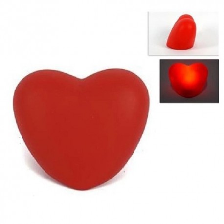 CUORE IN PLASTICA LUMINOSO 6,4X4X4,4CM
