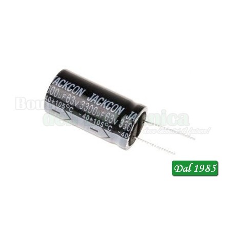 CONDENSATORE ELETTROLITICO 3300mF 63V VERTICALE