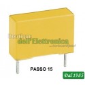 CONDENSATORE POLIESTERE 2000Vcc PASSO 15 - 1.000pf - 0,001mf - 1n