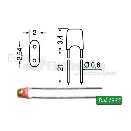 TERMISTORE NTC 10 KOHM 0,25W