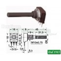 POTENZIOMETRO 10 KOHM LINEARE 0,25W