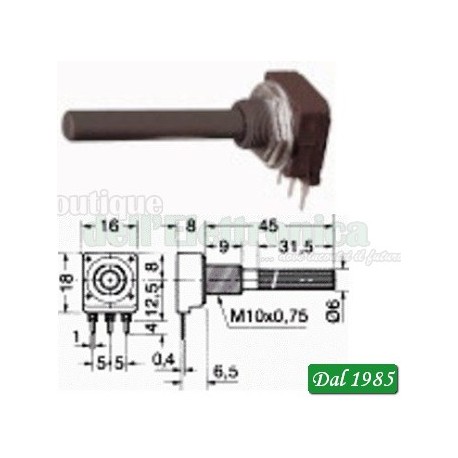 POTENZIOMETRO 4,7 KOHM LINEARE 0,25W