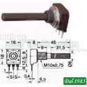 POTENZIOMETRO 4,7 KOHM LINEARE 0,25W BASE TONDA O QUADRA