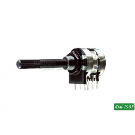 POTENZIOMETRO 470 Kohm LINEARE DOPPIO PERNO 32mm