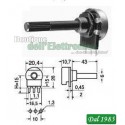 POTENZIOMETRO 470 Ohm LINEARE A STRATO DI CARBONE
