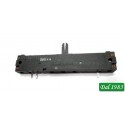 POTENZIOMETRO SLIDER PLASTICO 220 KOHM LINEARE STEREO DOPPIO SLIDER A SLITTA L= 88mm
